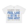 AS Colour / Wo's CROP TEE Thumbnail